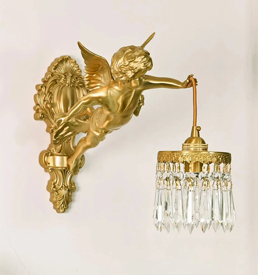 Flying Angel Brass Wall Light - NexioPick