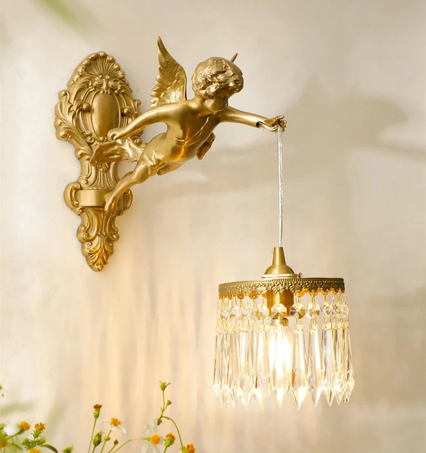 Flying Angel Brass Wall Light - NexioPick