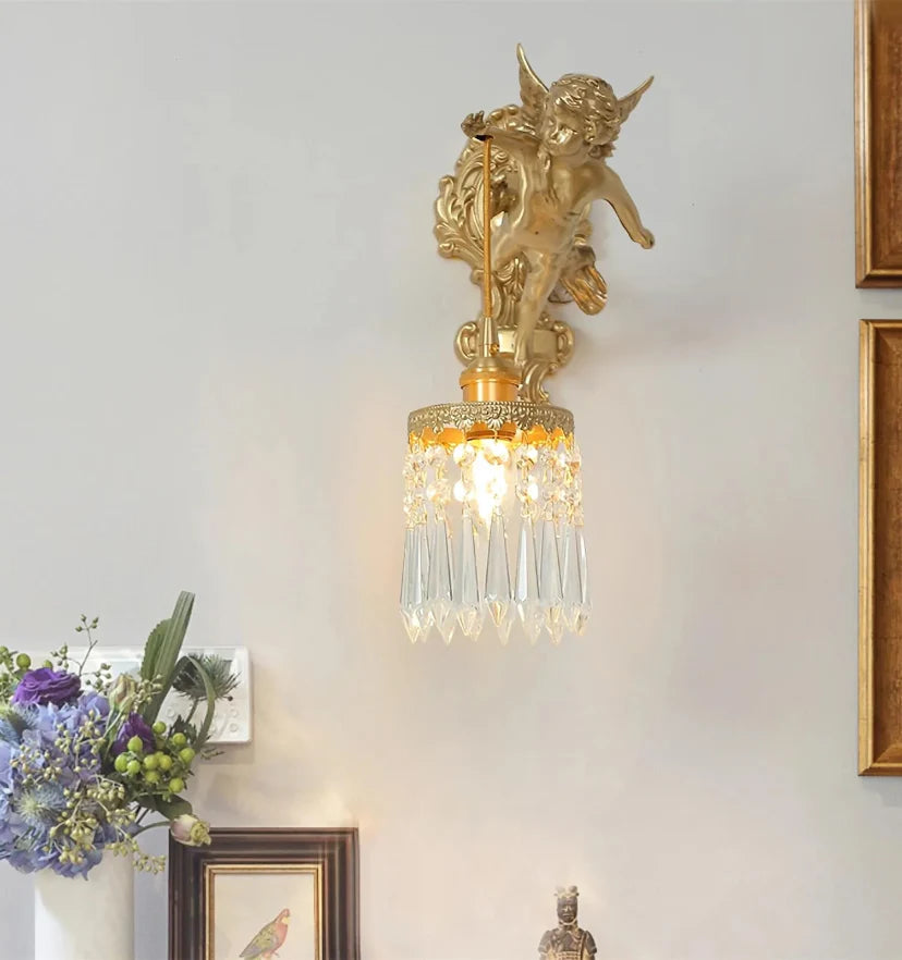Flying Angel Brass Wall Light - NexioPick