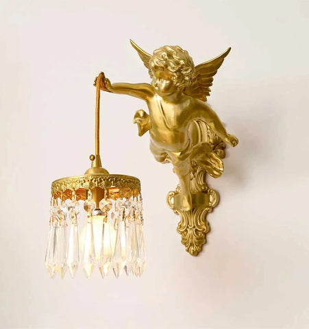 Flying Angel Brass Wall Light - NexioPick