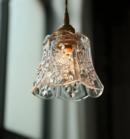 French Relief Glass Pendant / Wall Lamp - NexioPick