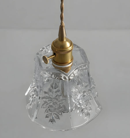 French Relief Glass Pendant / Wall Lamp - NexioPick