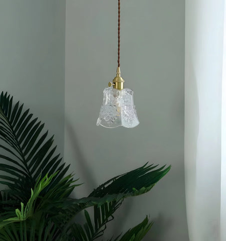 French Relief Glass Pendant / Wall Lamp - NexioPick