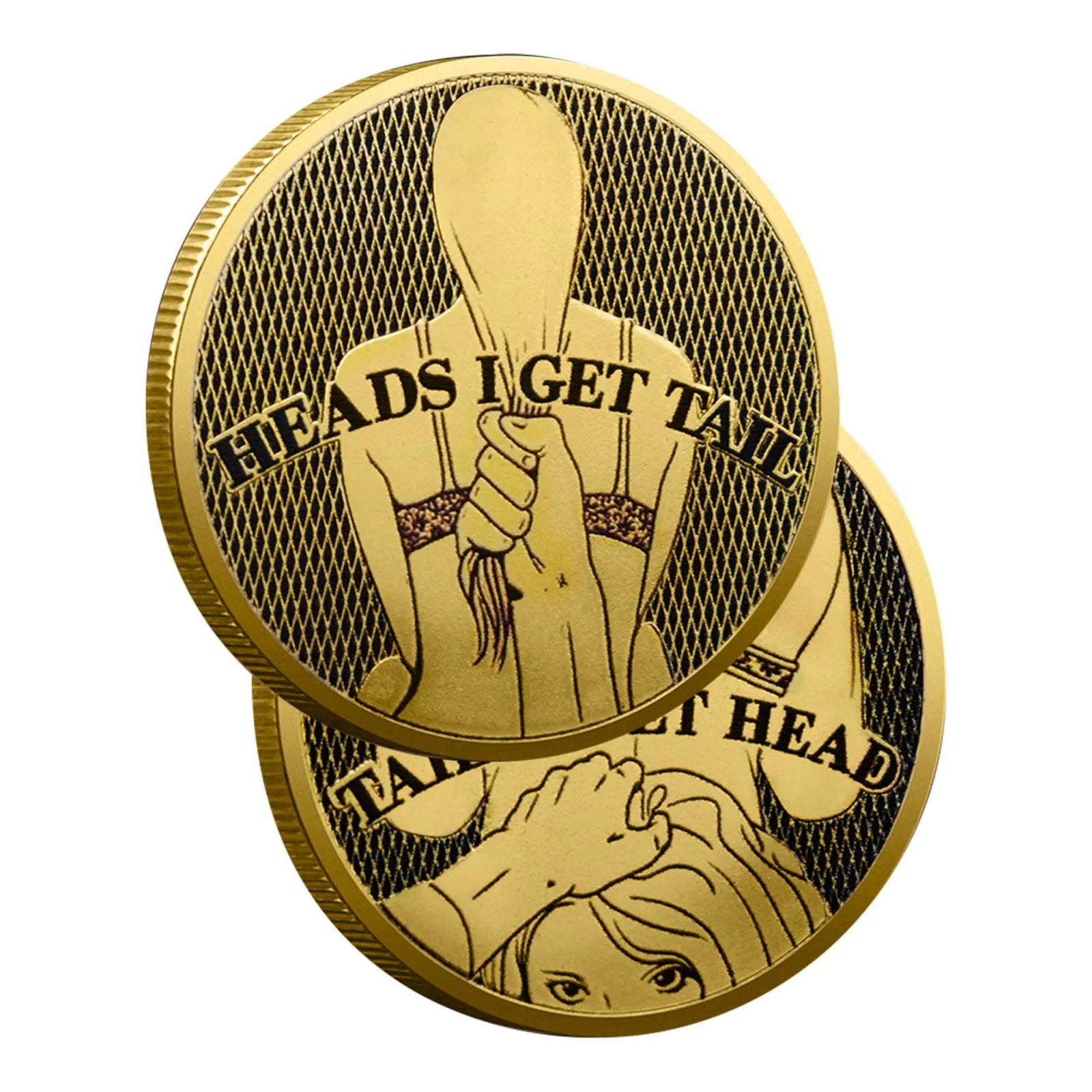 Funny Heads and Tails Coin – "Heads I Get, Tails You Get" Funny Challenge Coins for Couples & Collectors