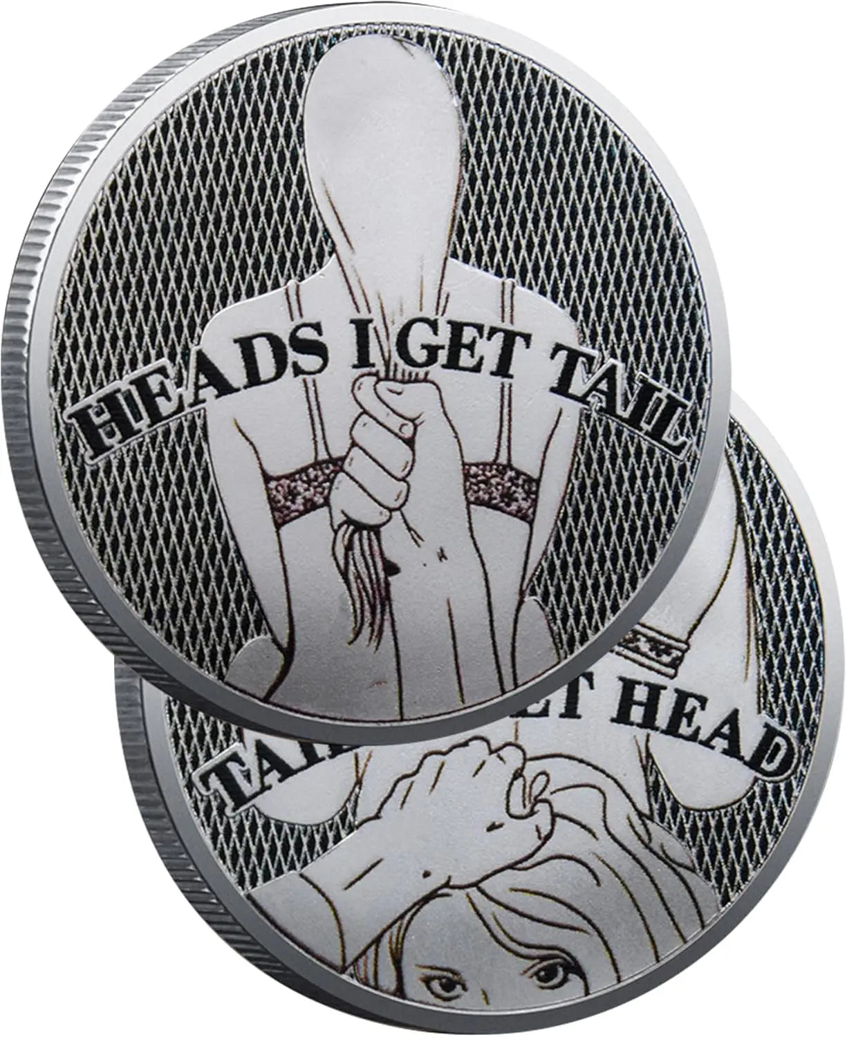 Funny Heads and Tails Coin – "Heads I Get, Tails You Get" Funny Challenge Coins for Couples & Collectors