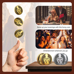Funny Heads and Tails Coin – "Heads I Get, Tails You Get" Funny Challenge Coins for Couples & Collectors