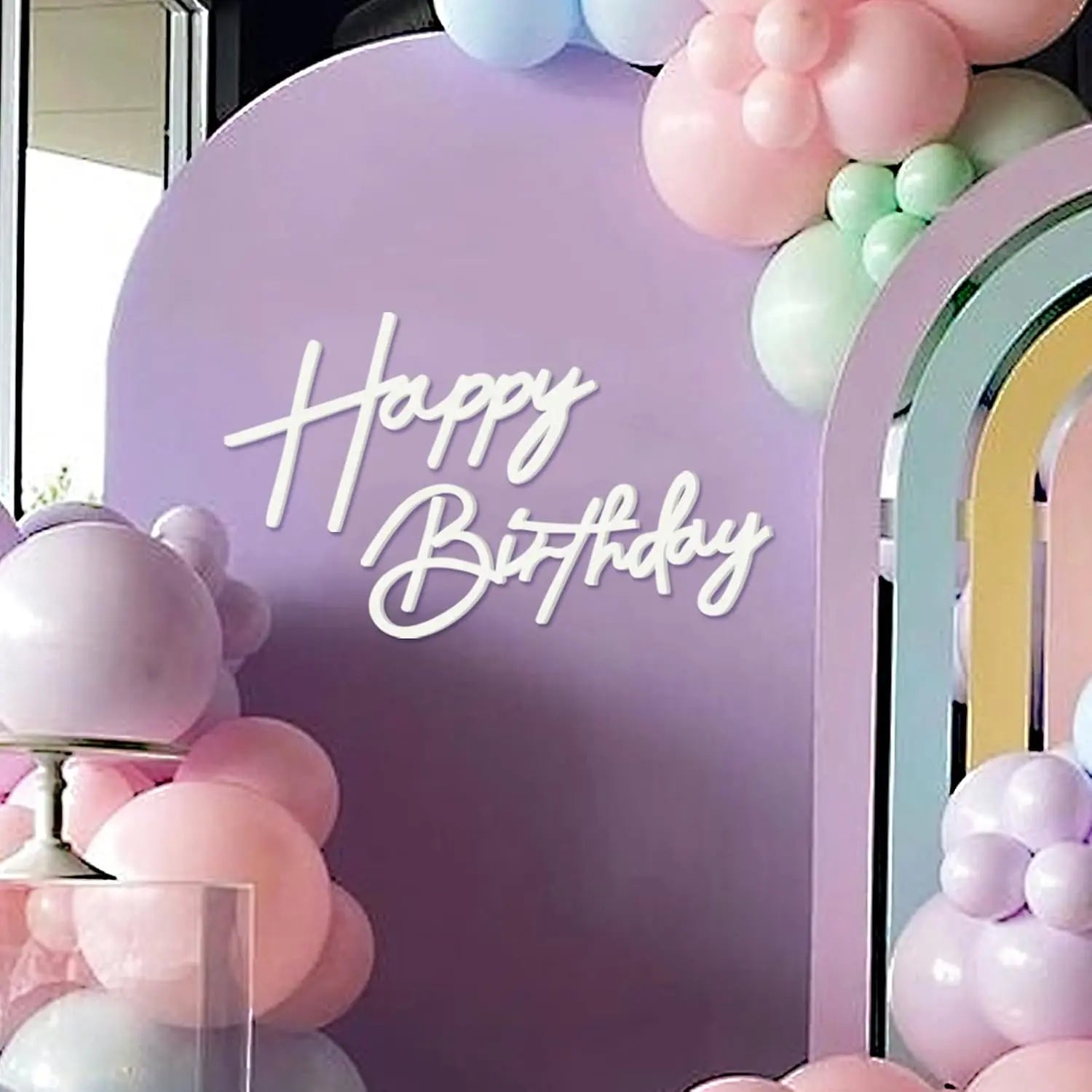 Glitter Gold Felt "Happy Birthday" Wall Sign – Reusable Party Backdrop Letters for Baby Showers & Birthdays
