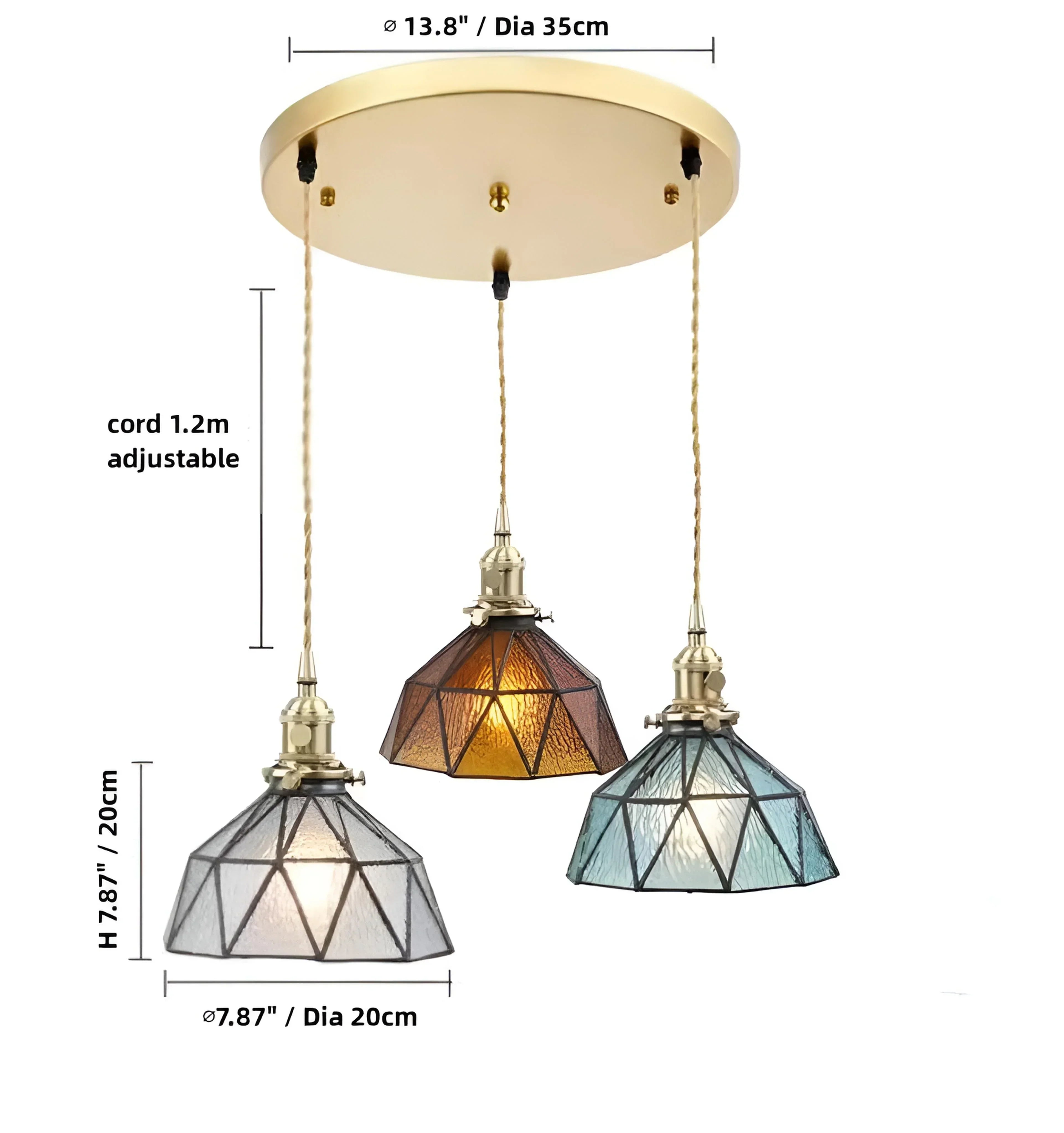 Hand-Pieced Glass Pendant Light - NexioPick