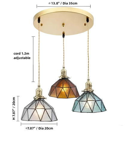 Hand-Pieced Glass Pendant Light - NexioPick
