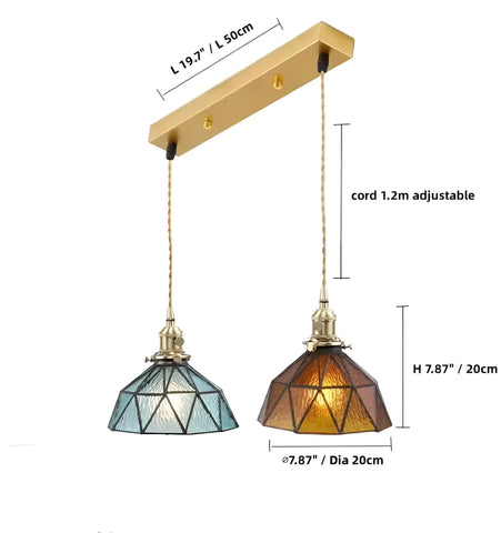 Hand-Pieced Glass Pendant Light - NexioPick