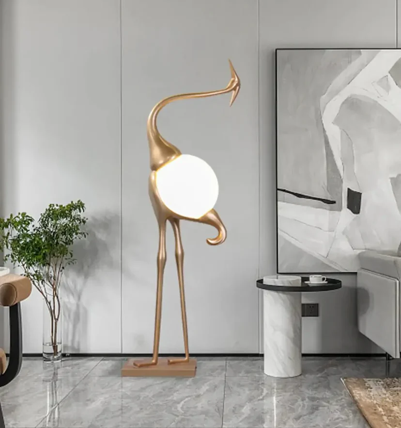 Heron Sculpture Floor Lamp - NexioPick