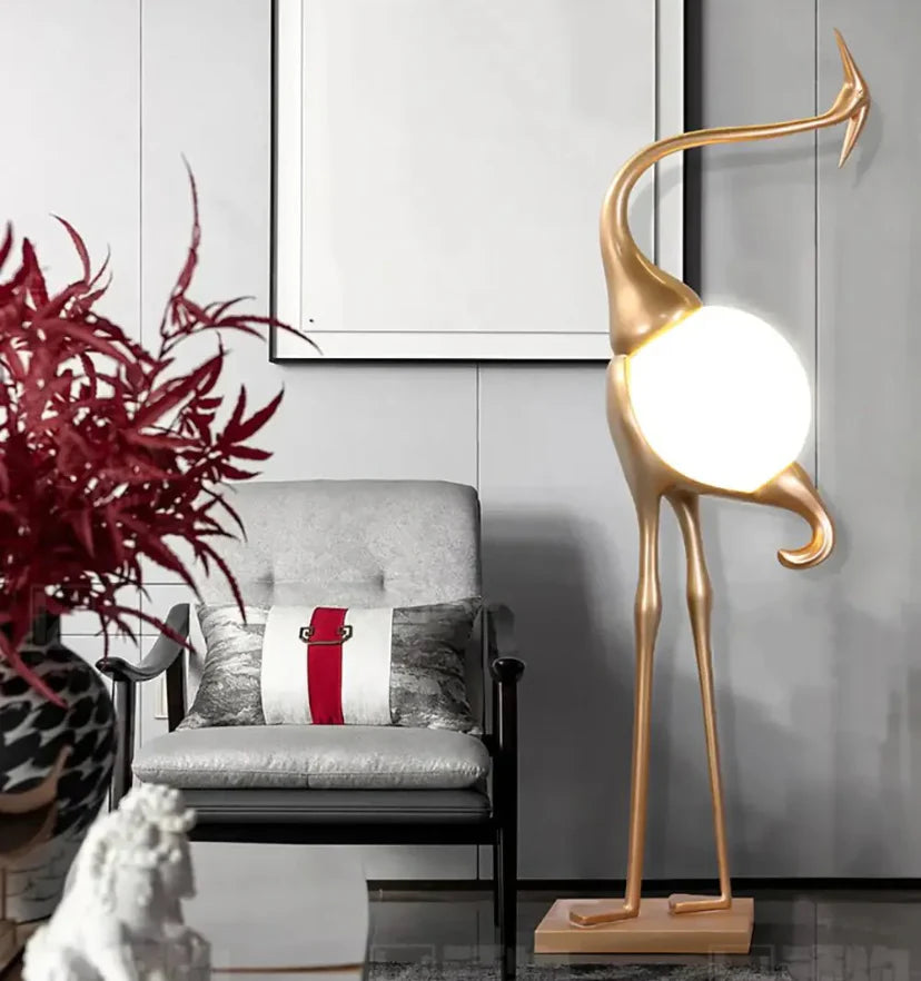 Heron Sculpture Floor Lamp - NexioPick