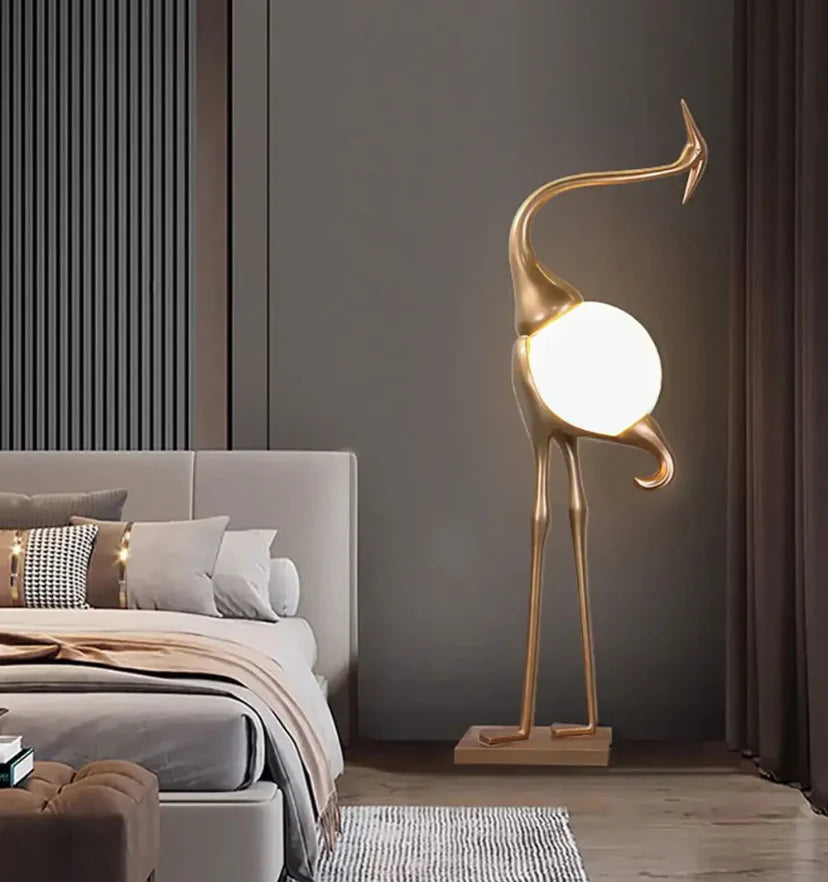 Heron Sculpture Floor Lamp - NexioPick