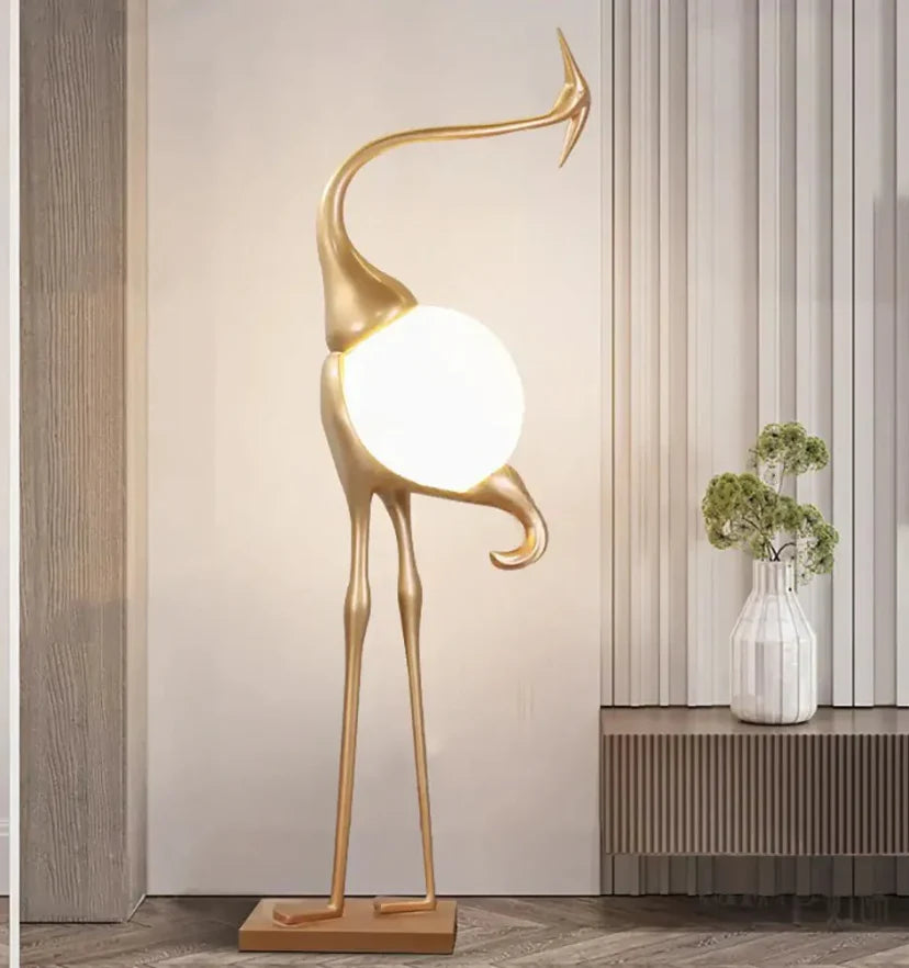 Heron Sculpture Floor Lamp - NexioPick