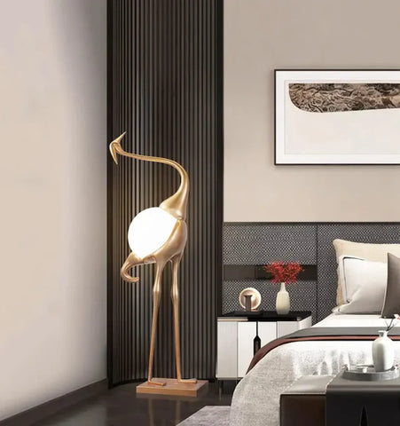 Heron Sculpture Floor Lamp - NexioPick