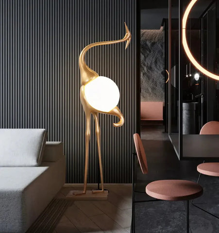 Heron Sculpture Floor Lamp - NexioPick