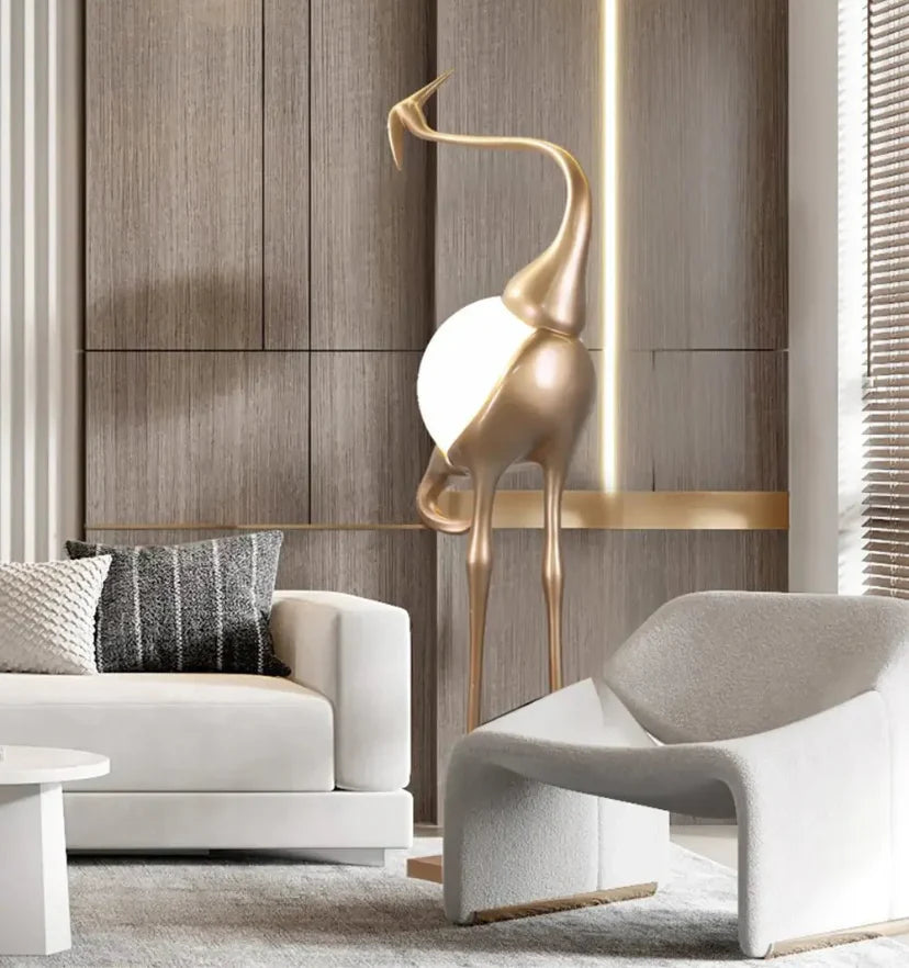 Heron Sculpture Floor Lamp - NexioPick