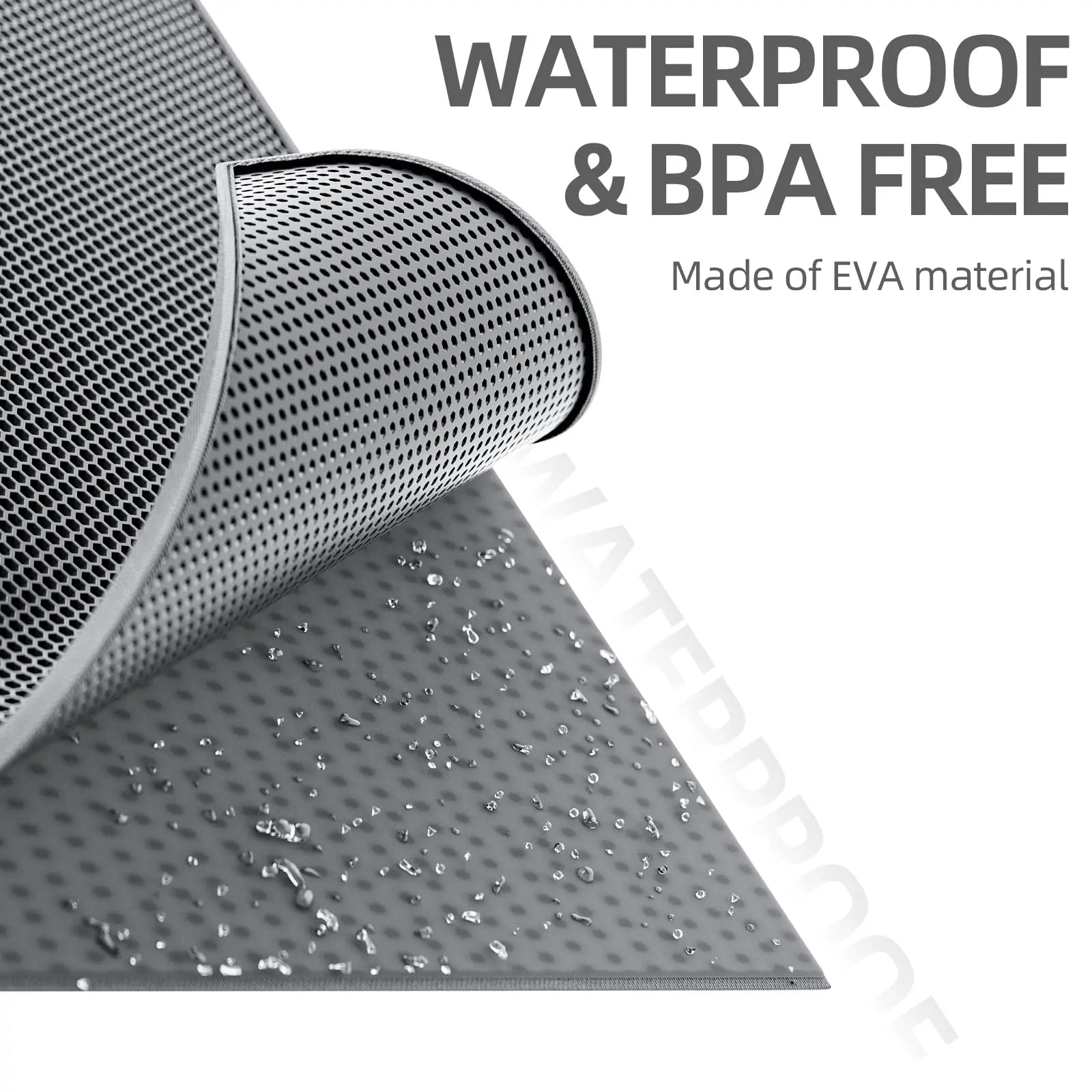 Honeycomb Cat Litter Trapping Mat – Double-Layer Washable Mat with Anti-Slip Base