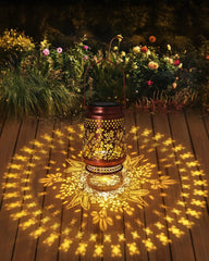 Hummingbird Solar Lanterns Outdoor Waterproof – Elegant Outdoor Hanging Lights with Vintage Metal Design, Perfect Gift for Garden & Patio & Backyard & Yard