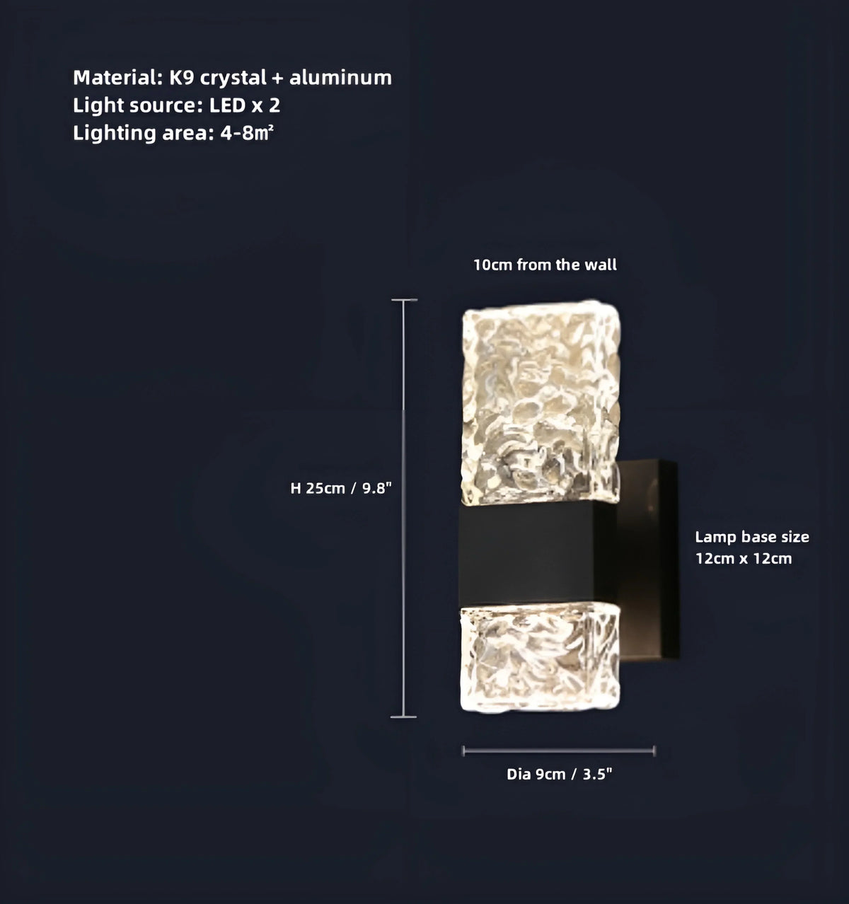 Ice Crystal Wall Lamp - NexioPick