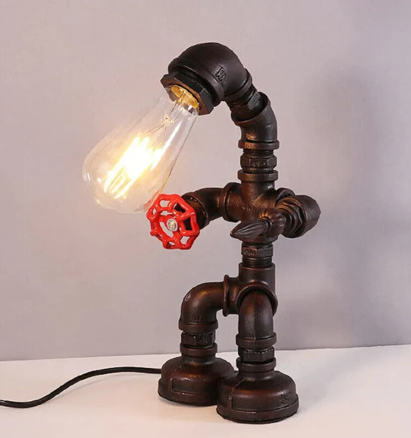 Robot Pipe Table Lamp - NexioPick