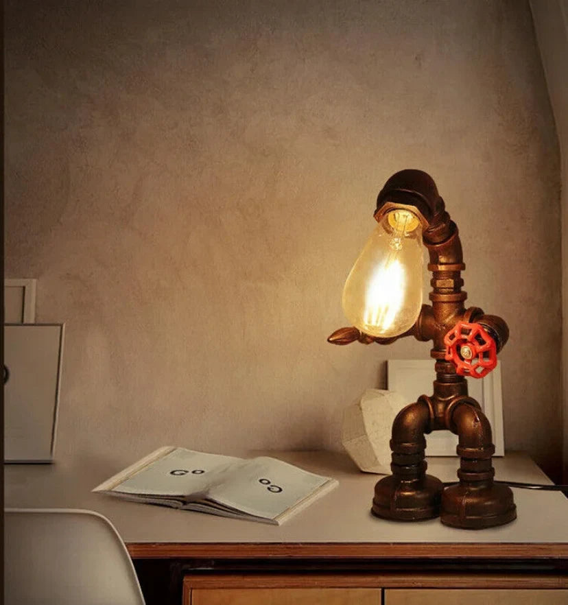 Robot Pipe Table Lamp - NexioPick