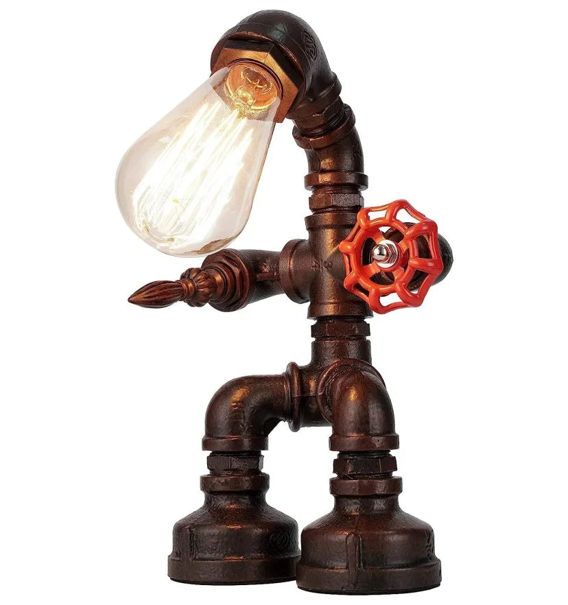 Robot Pipe Table Lamp - NexioPick