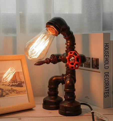 Robot Pipe Table Lamp - NexioPick