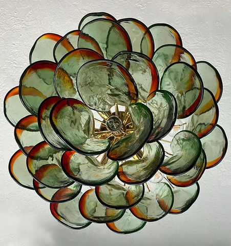 Emerald Flame Murano Glass Chandelier - NexioPick