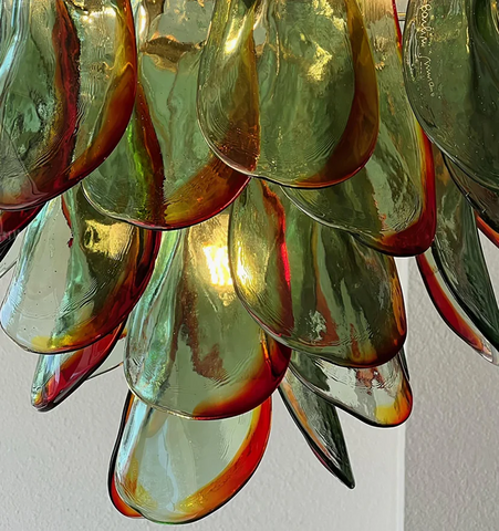 Emerald Flame Murano Glass Chandelier - NexioPick