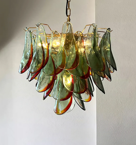 Emerald Flame Murano Glass Chandelier - NexioPick