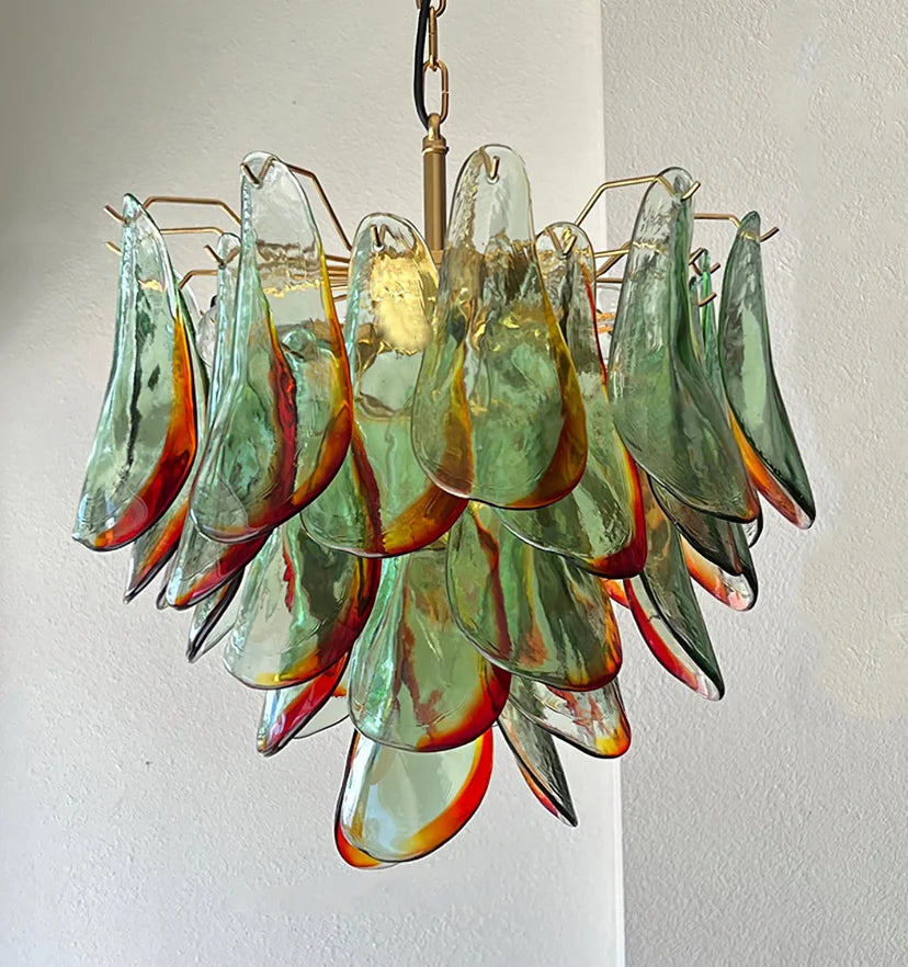 Emerald Flame Murano Glass Chandelier - NexioPick