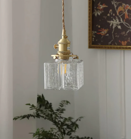 Jewel Glass Brass Pendant Light - NexioPick