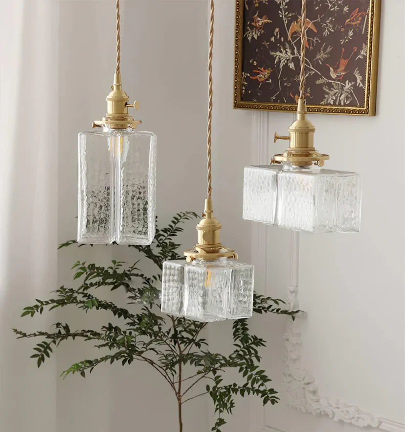 Jewel Glass Brass Pendant Light - NexioPick