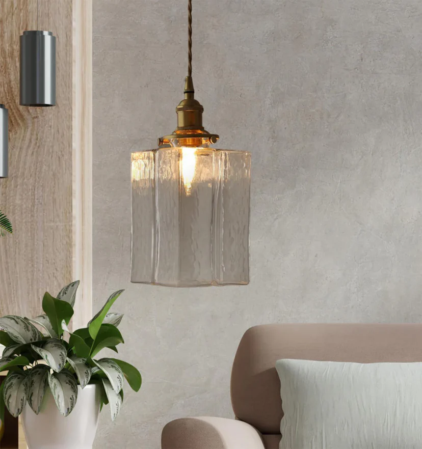 Jewel Glass Brass Pendant Light - NexioPick