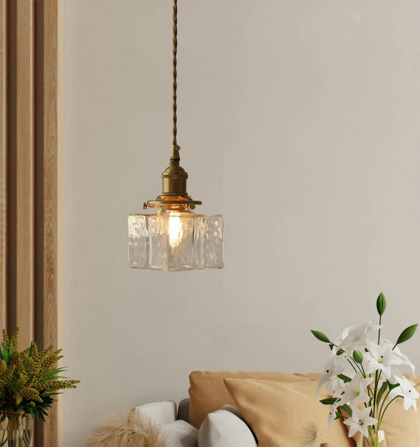 Jewel Glass Brass Pendant Light - NexioPick