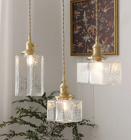 Jewel Glass Brass Pendant Light - NexioPick