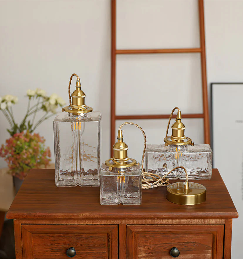 Jewel Glass Brass Pendant Light - NexioPick