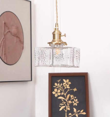 Jewel Glass Brass Pendant Light - NexioPick