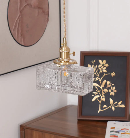 Jewel Glass Brass Pendant Light - NexioPick