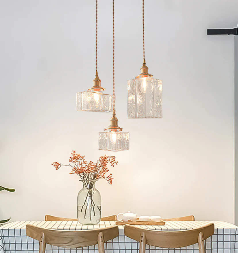 Jewel Glass Brass Pendant Light - NexioPick