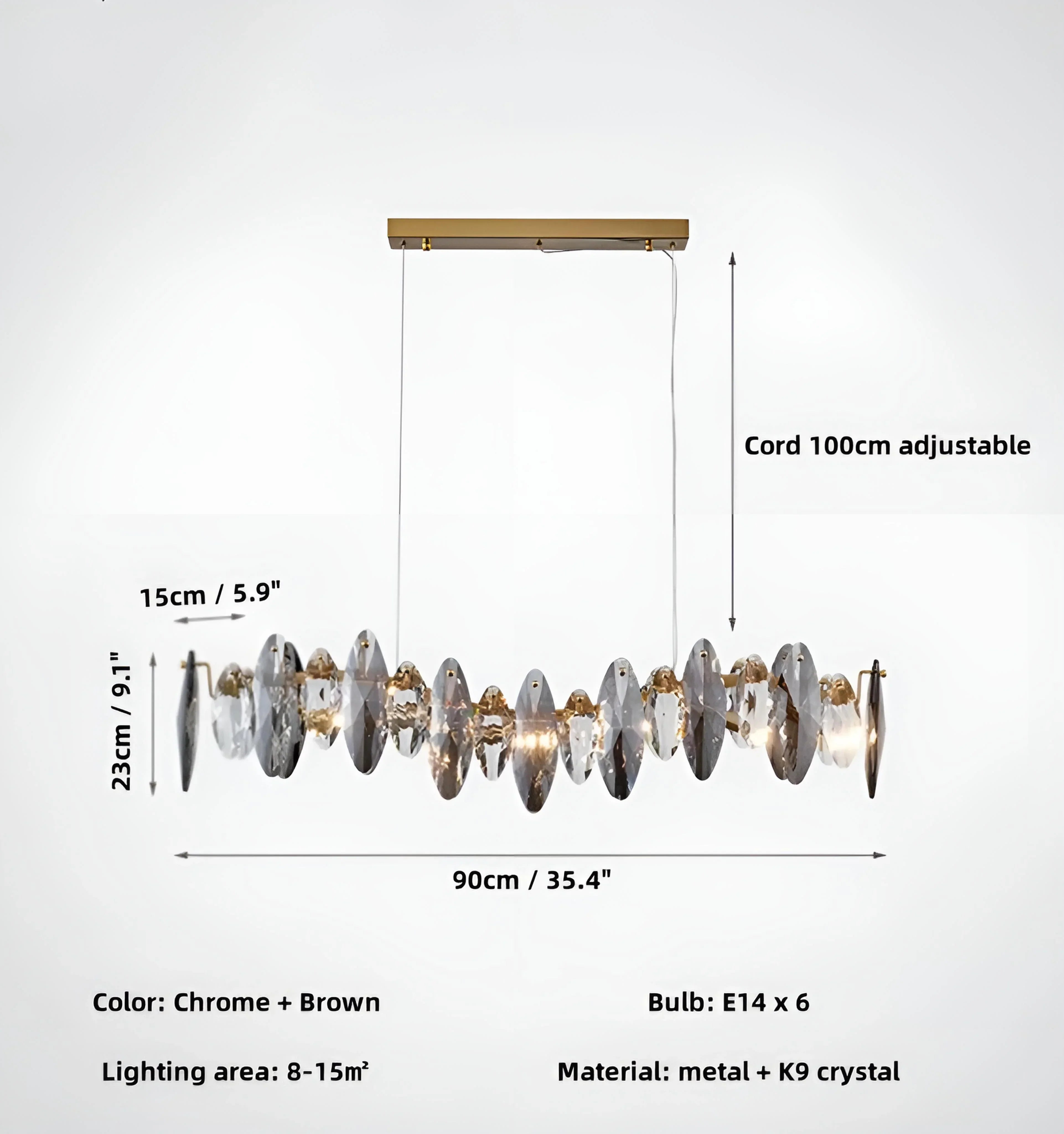 Jonas Crystal Chandelier - NexioPick