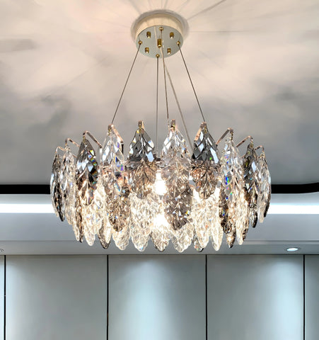 Jonas Leaf Crystal Chandelier - NexioPick