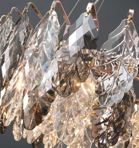 Jonas Leaf Crystal Chandelier - NexioPick