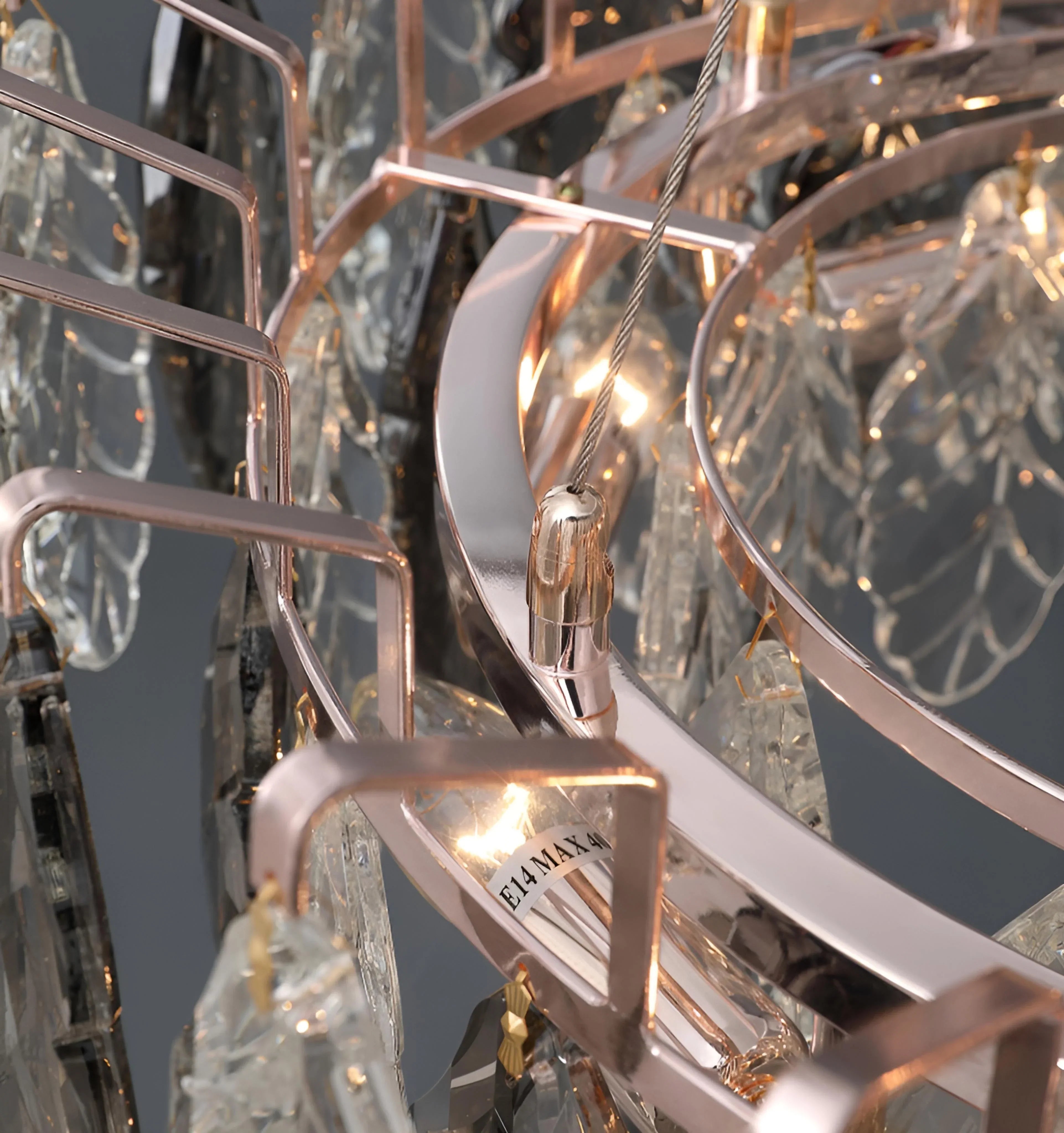 Jonas Leaf Crystal Chandelier - NexioPick