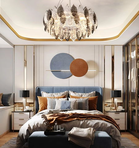 Jonas Leaf Crystal Chandelier - NexioPick