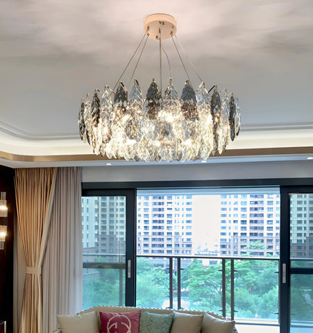 Jonas Leaf Crystal Chandelier - NexioPick