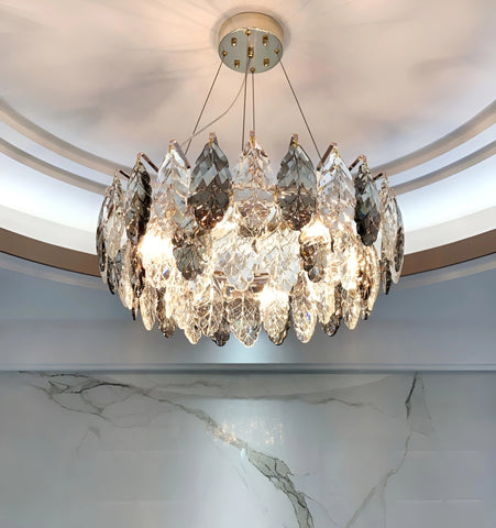 Jonas Leaf Crystal Chandelier - NexioPick