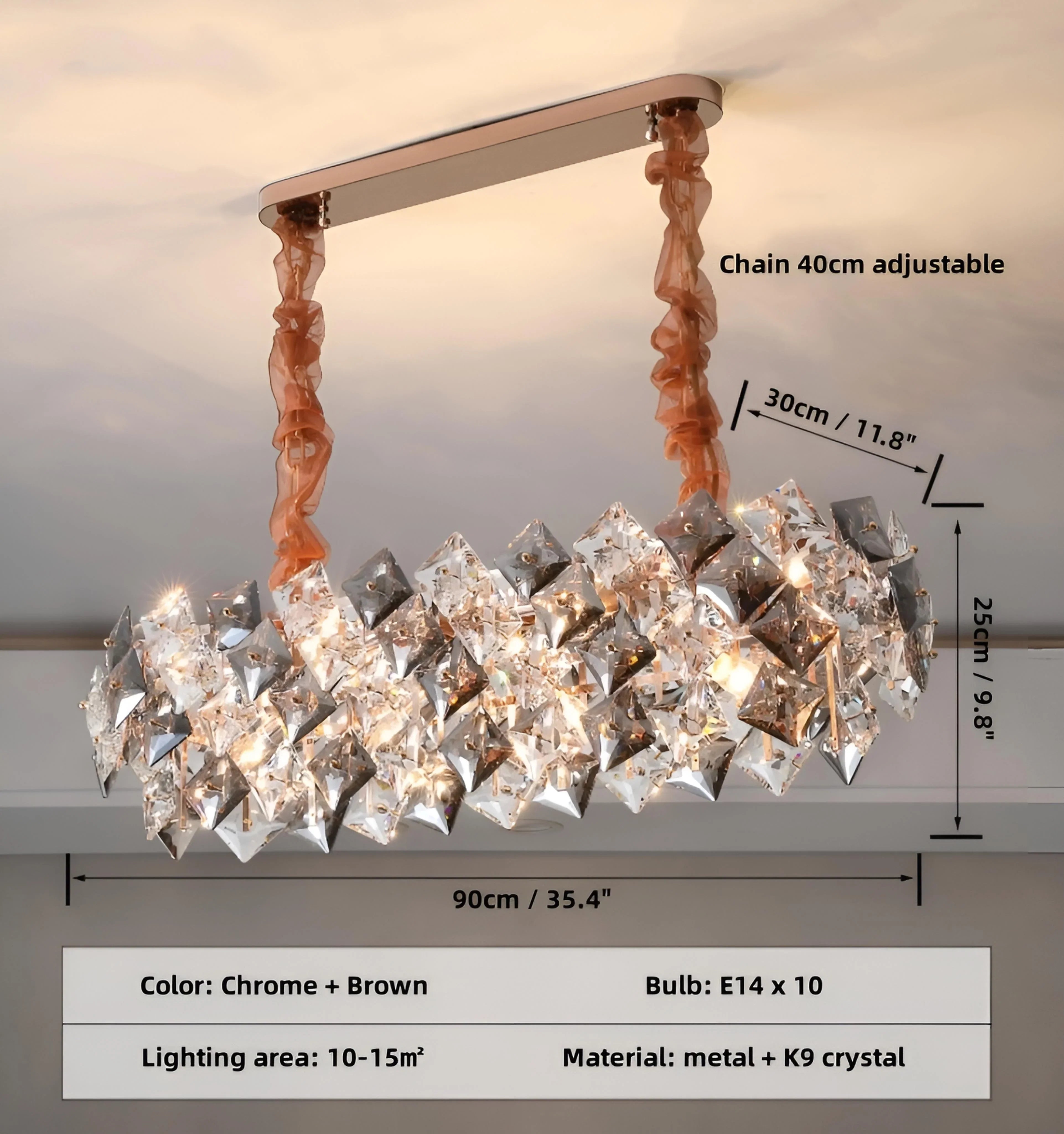 Jonas Scale Crystal Chandelier - NexioPick
