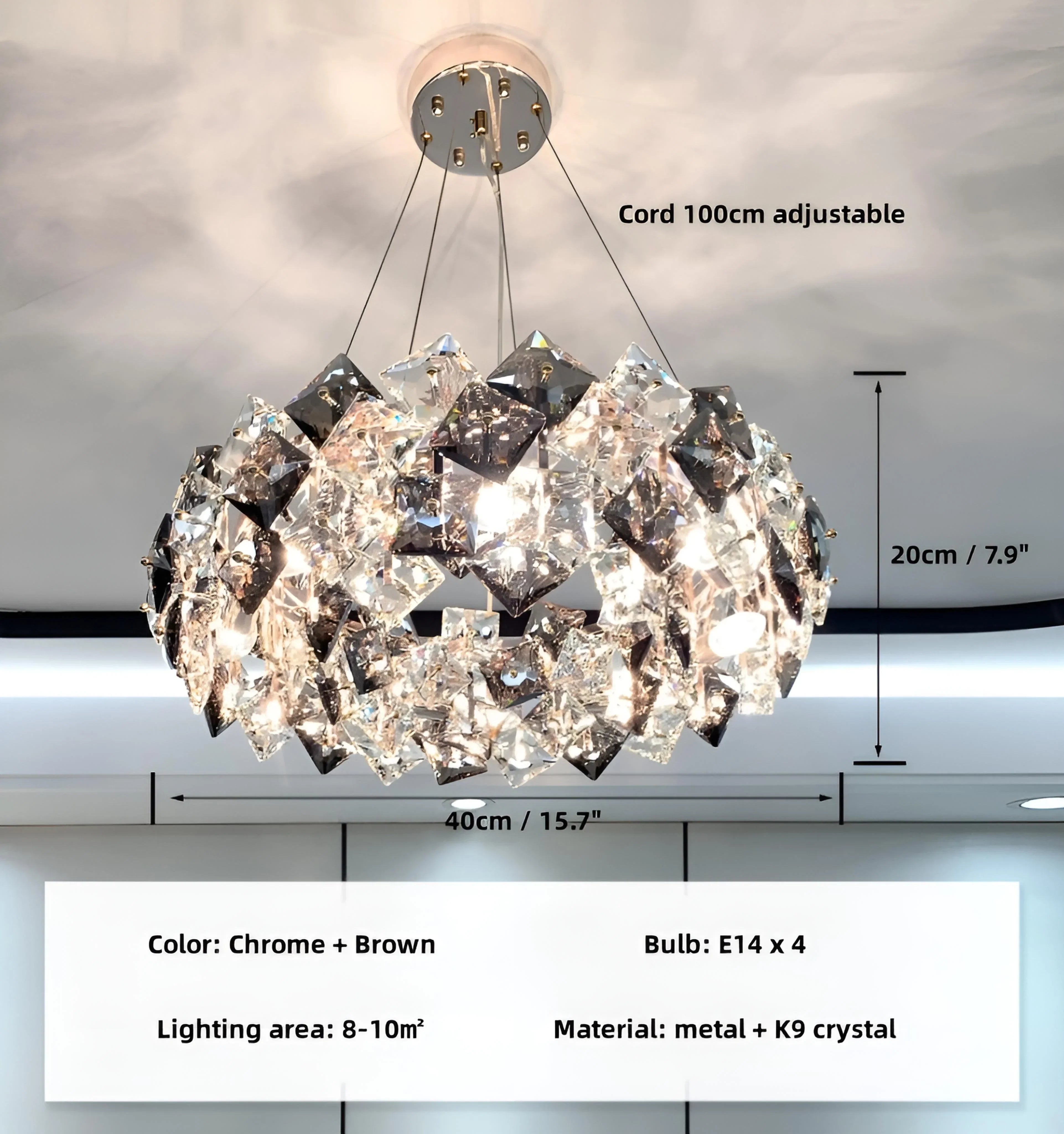 Jonas Scale Crystal Chandelier - NexioPick